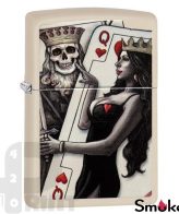 Zippo_29393_Skull_King_Queen_Beauty_Cream_Matte_print42o.ir