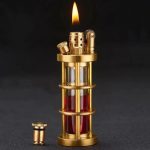 فندک بنزینی شیشه ای (دست ساز / رومیزی)