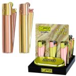 فندک گازی  CLIPPER Gold Marble (طلایی رزگلد) اورجینال