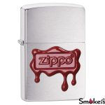 Zippo 29492 Red Wax Seal Logo