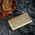 جعبه سیگار فلزی برنزی (مناسب برای تمام سایز ها)