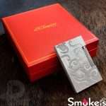 فندک گازی برند S.T Dupont (نقره ای طرح بته جغه) اورجینال
