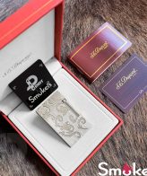 فندک گازی برند S.T Dupont (نقره ای طرح بته جغه) اورجینال
