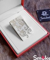 فندک گازی برند S.T Dupont (نقره ای طرح بته جغه) اورجینال