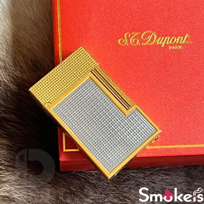 فندک_گازی_برند_S.TDupont_نقره_ای_طلایی_شمشی_print42o.ir_04