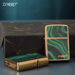 فندک_بنزینی_Zorro_رنگ_سبز_بدنه_لاکی_print42o.ir_