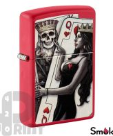 zippo_48624_Skull_King_Queen_Beauty_Red_Matte_print42o.ir (1)