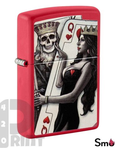 zippo_48624_Skull_King_Queen_Beauty_Red_Matte_print42o.ir (1)