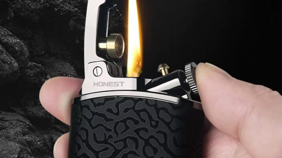 فندک بنزینی Honest با احتراق اتومات و قفل احتراق اورجینال