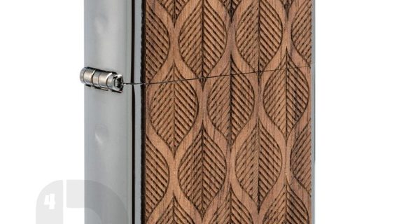 Zippo 49708 WOODCHUCK USA Walnut Leaves