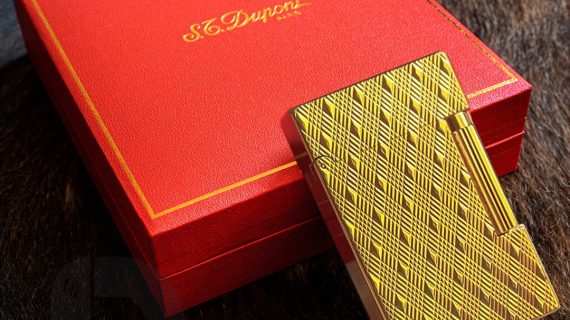 فندک_گازی_برند_S.TDupont_طلایی_با_با_طرح_لوزی_اورجینال_print42o.ir_