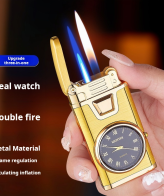 فندک_گازی_دو_حالته_ساعتدار_احتراق_سنگی_اورجینال_print42o.ir_0 1