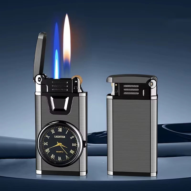 فندک_گازی_دو_حالته_ساعتدار_احتراق_سنگی_اورجینال_print42o.ir_0 6