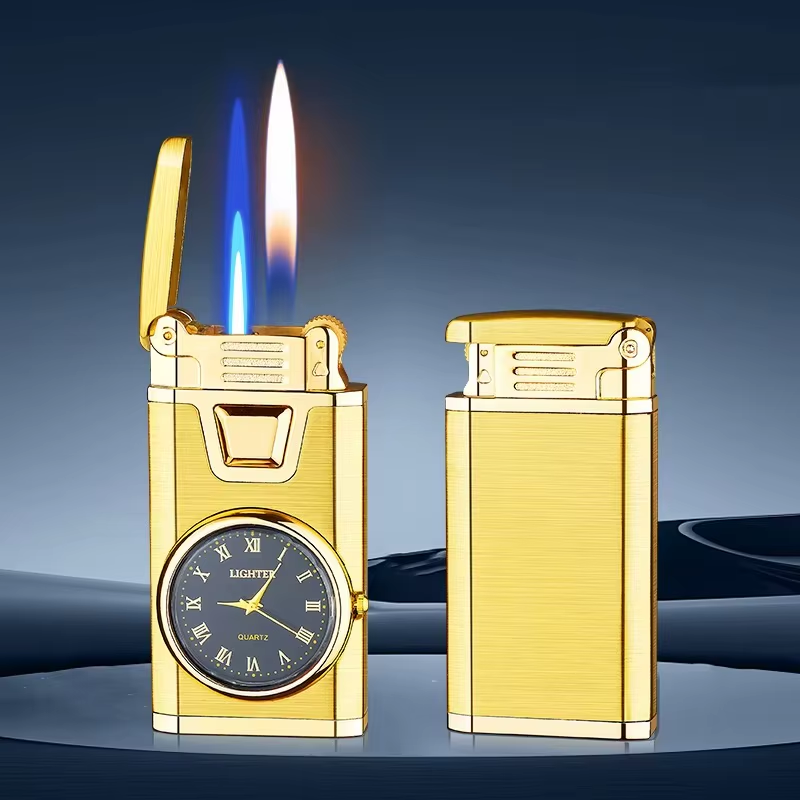 فندک_گازی_دو_حالته_ساعتدار_احتراق_سنگی_اورجینال_print42o.ir_0 3