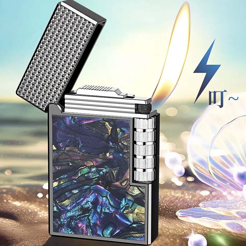 فندک گازی بغلزن طرح دپونت صدفی برند Lighter (اورجینال) - Image 11
