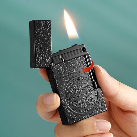 فندک گازی برند S.T Dupont (طرح کنستانتین مشکی) اورجینال