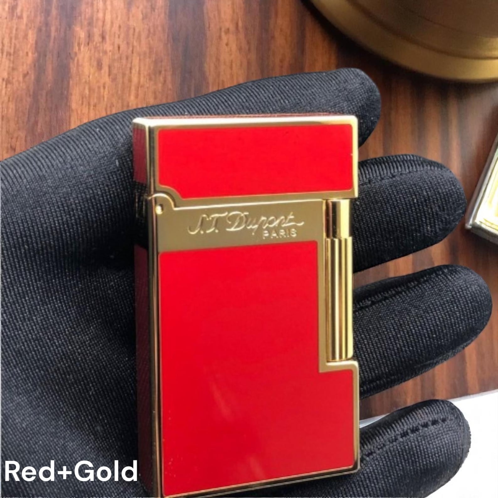 فندک گازی برند S.T Dupont (قرمز لاکی) اورجینال - Image 5