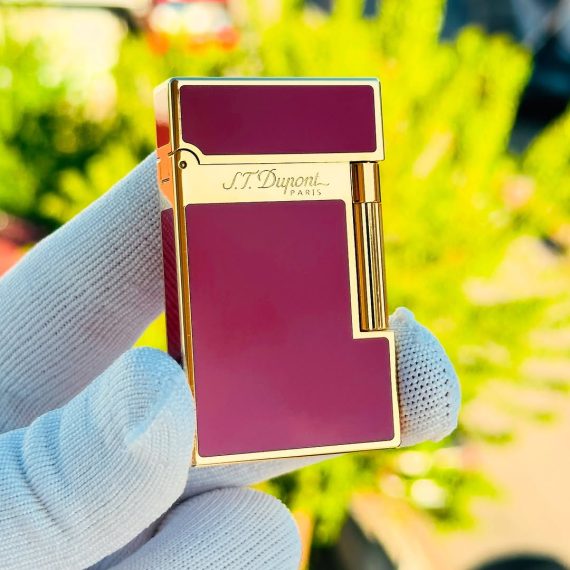 فندک گازی برند S.T Dupont (قرمز لاکی) اورجینال