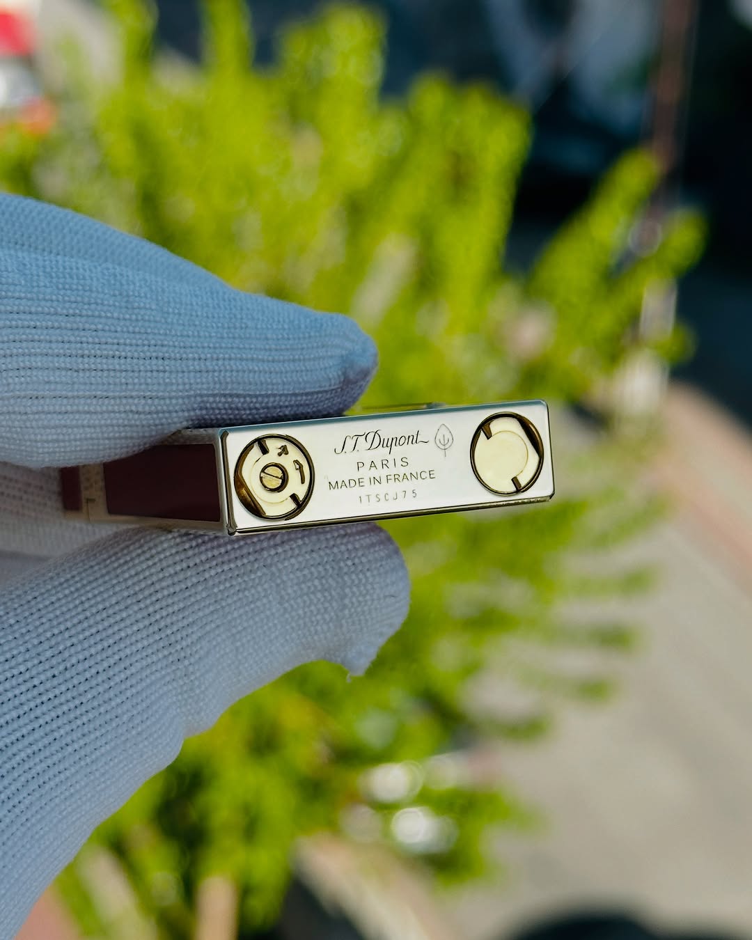 فندک گازی برند S.T Dupont (قرمز لاکی) اورجینال - Image 3